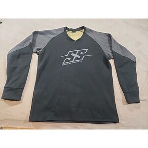Speed And Strength V-Neck Biker Pullover Gray/Black Xl‎